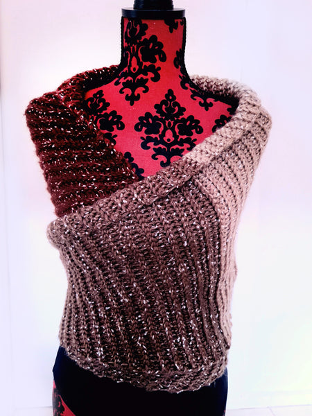 Wrap & Tie Shawl, PATTERN ONLY