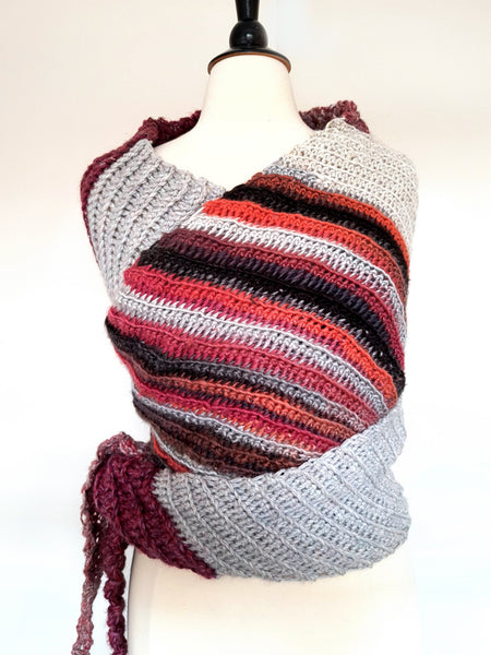 Wrap & Tie Shawl, PATTERN ONLY