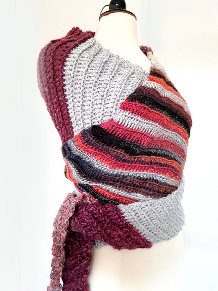 Wrap & Tie Shawl, PATTERN ONLY