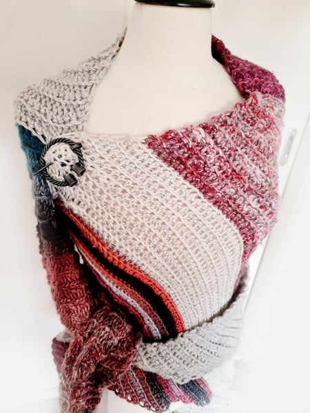 Wrap & Tie Shawl, PATTERN ONLY