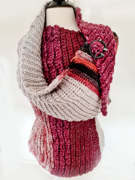 Wrap & Tie Shawl, PATTERN ONLY