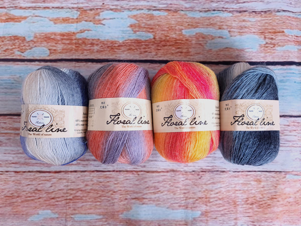 Floral Line Wool Blend