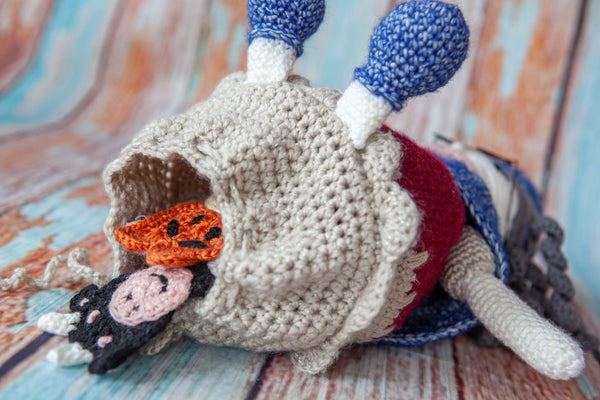 The Old Lady Who Swallowed a Fly, CROCHET PATTERN ONLY