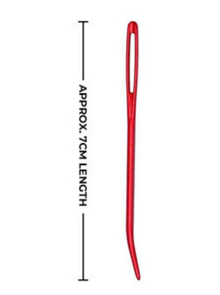 Aluminium Large Eye Darning Needles x2