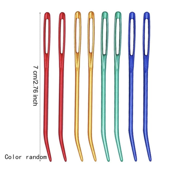 Aluminium Large Eye Darning Needles x2