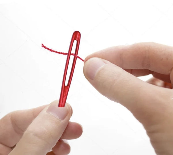 Aluminium Large Eye Darning Needles x2