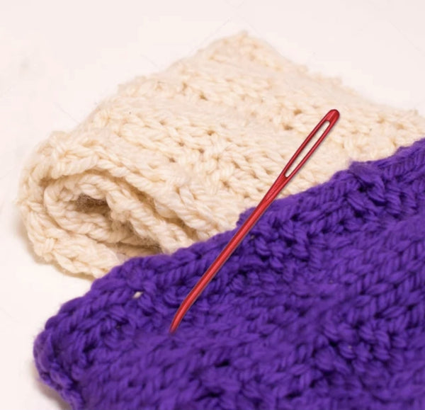 Aluminium Large Eye Darning Needles x2