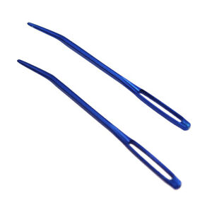 Aluminium Large Eye Darning Needles x2