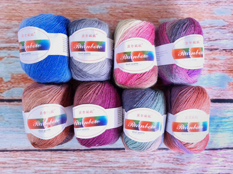 Rainbow Ombre Wool